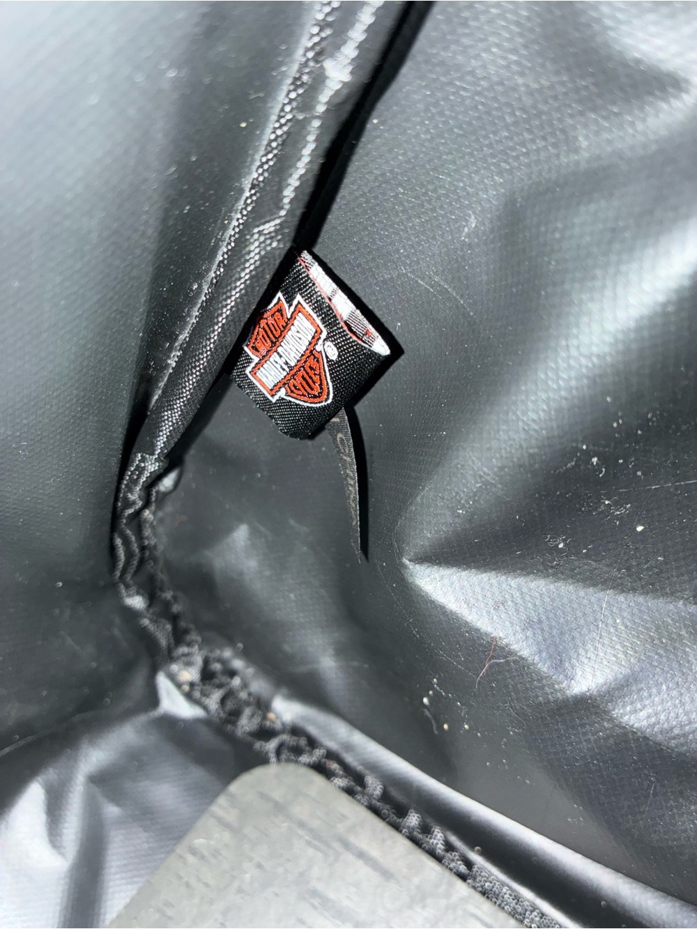 Harley-Davidson Black Duffel with Orange Logo Trim - Picture 5 of 5